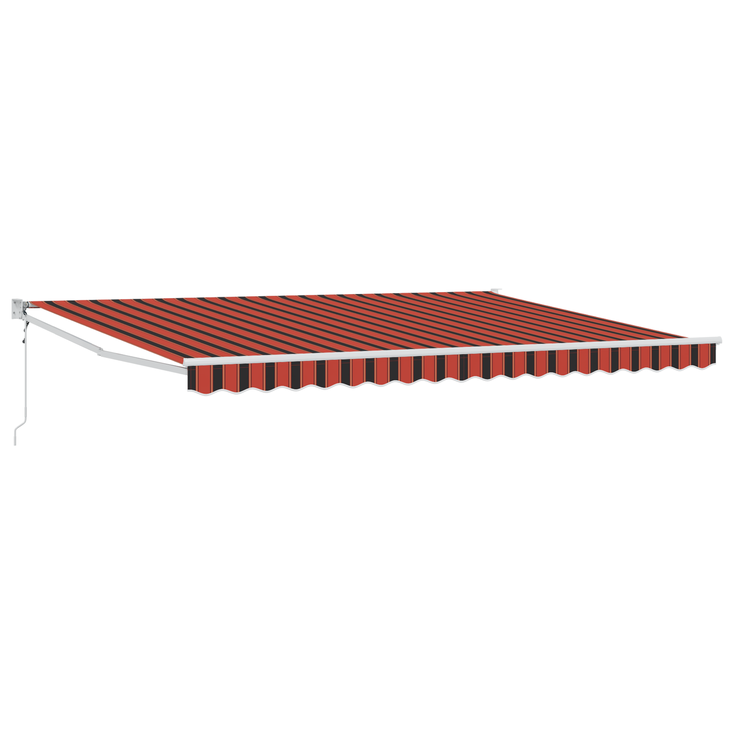Automatisk Udtækkelig Markise Orange og Brun 450x300 Cm - billede 2
