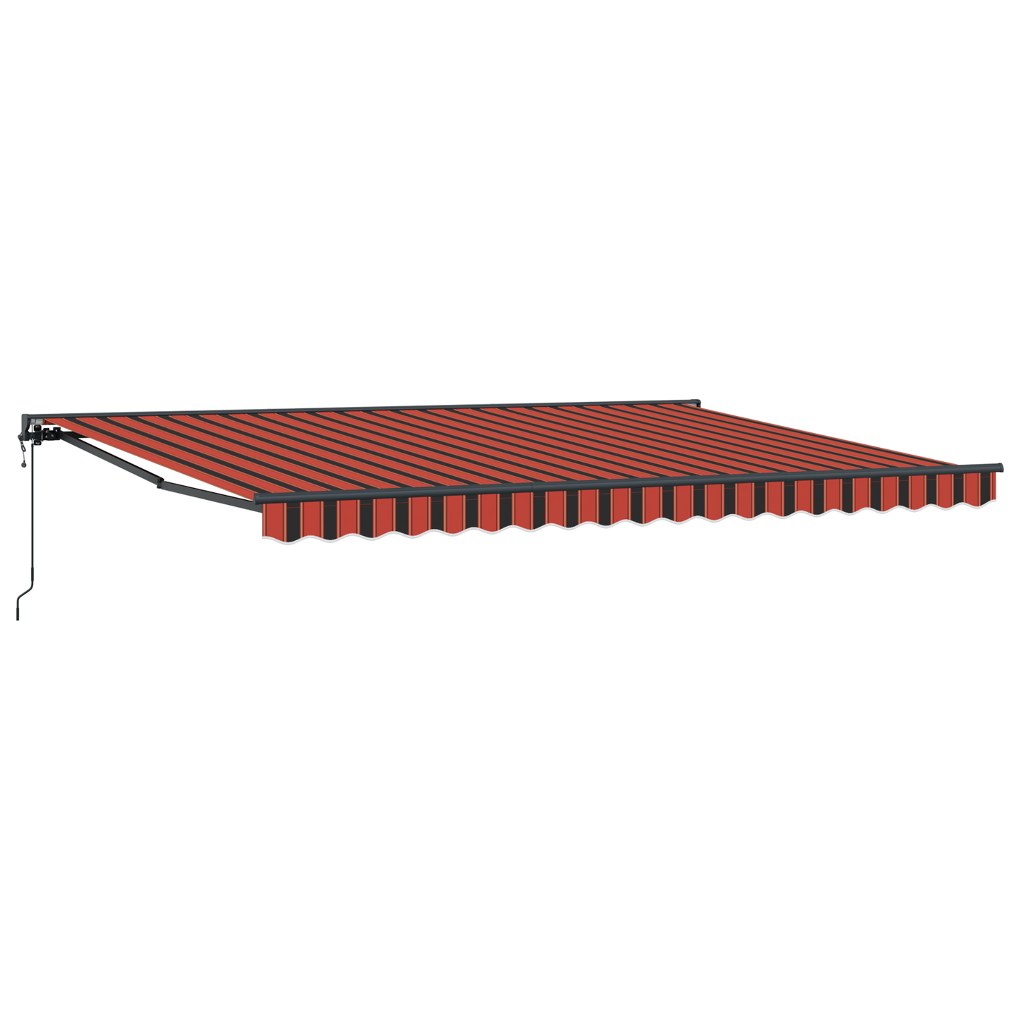 Utrækkelig Markise Orange og Brun 450x300 Cm - billede 2