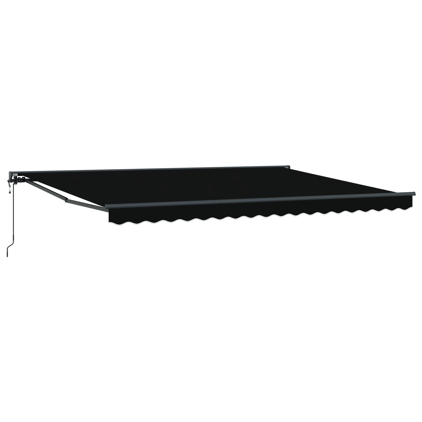 Elektrisk Utrækkelig Markise i Sort, 450 X 300 Cm - billede 2