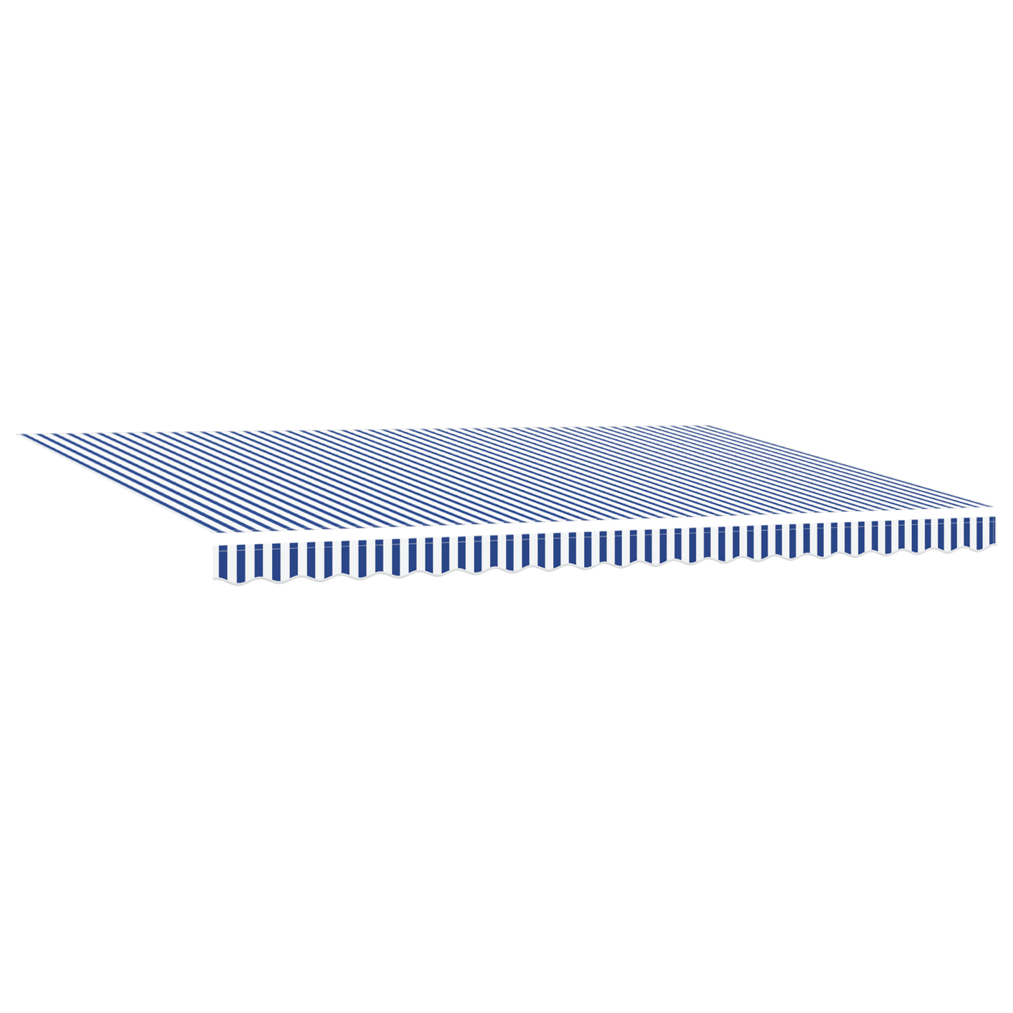 Utrækkelig Markise Blå og Hvid 500x300 Cm - billede 4