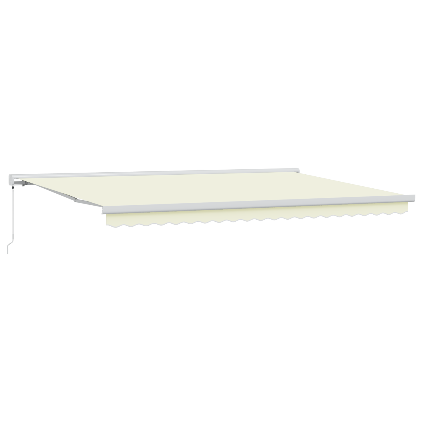 Manuel Udtækkelig Markise Creme 500x300 Cm - billede 2