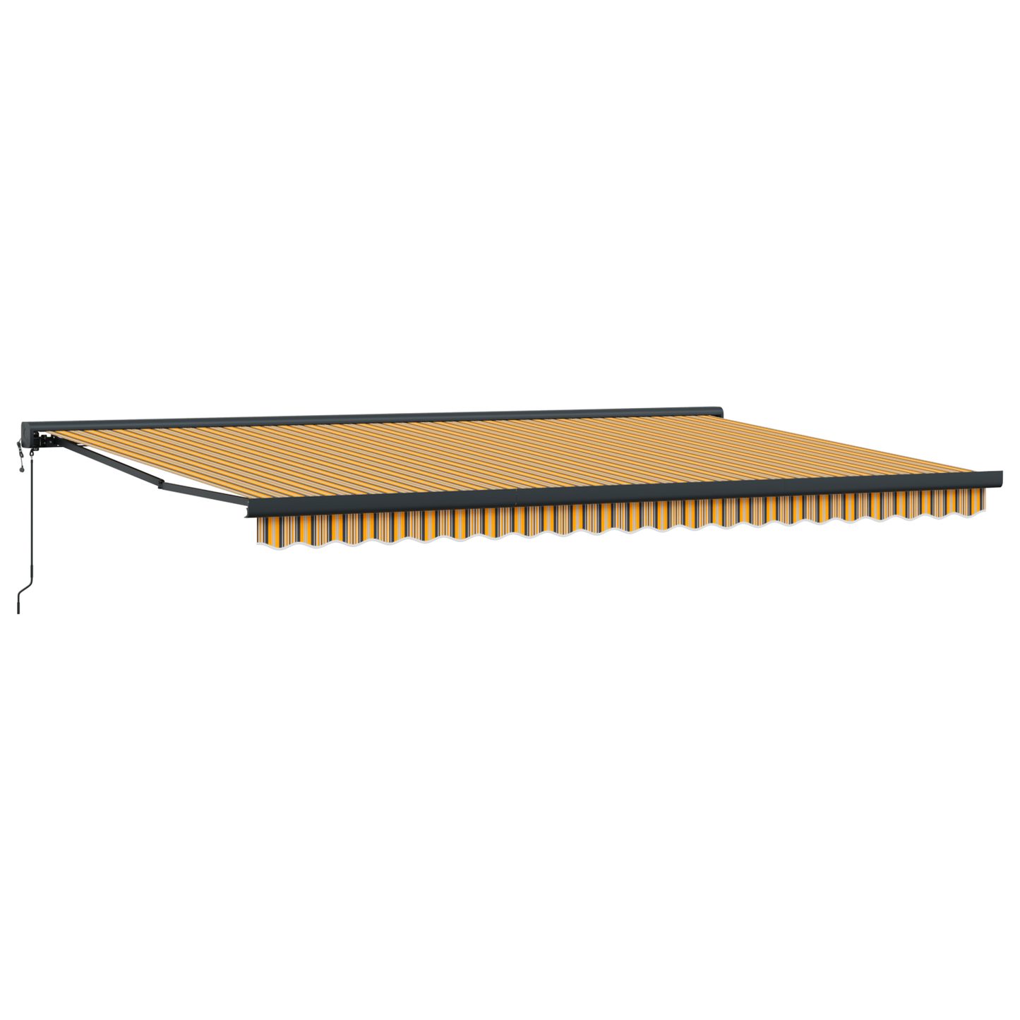 Automatisk Utrullabel Markise Multifarvet Stribe 500x300 Cm - billede 5