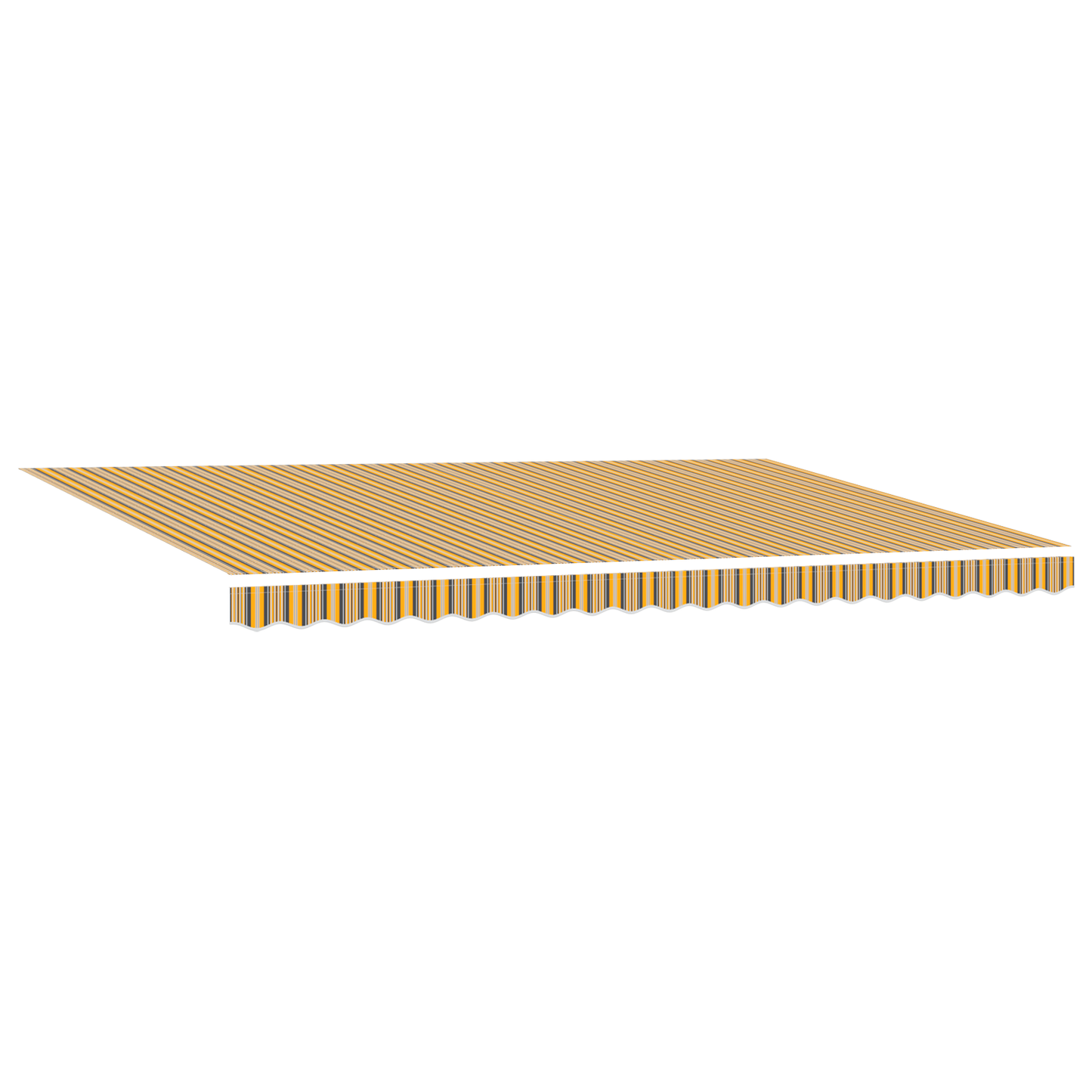 Automatisk Utrullabel Markise Multifarvet Stribe 500x300 Cm - billede 2