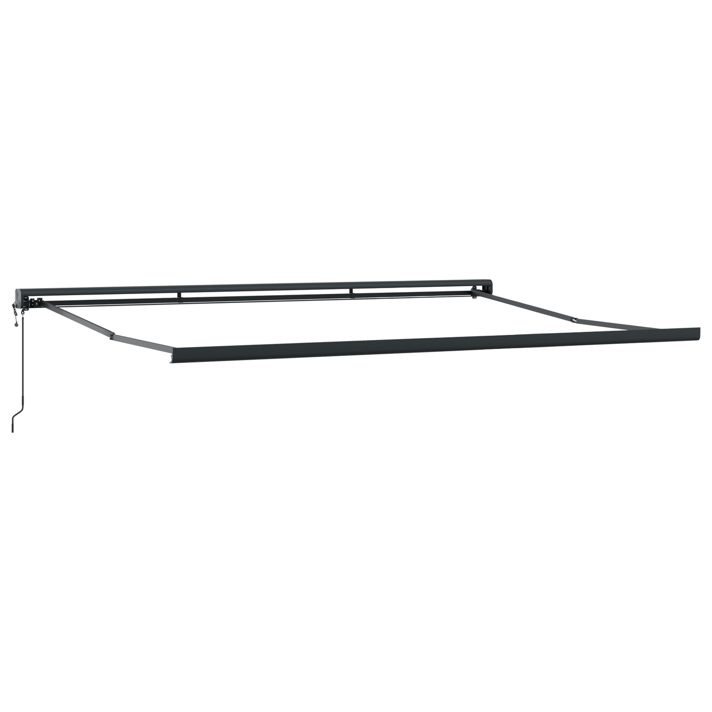 Automatisk Utrullabel Markise Multifarvet Stribe 500x300 Cm - billede 4