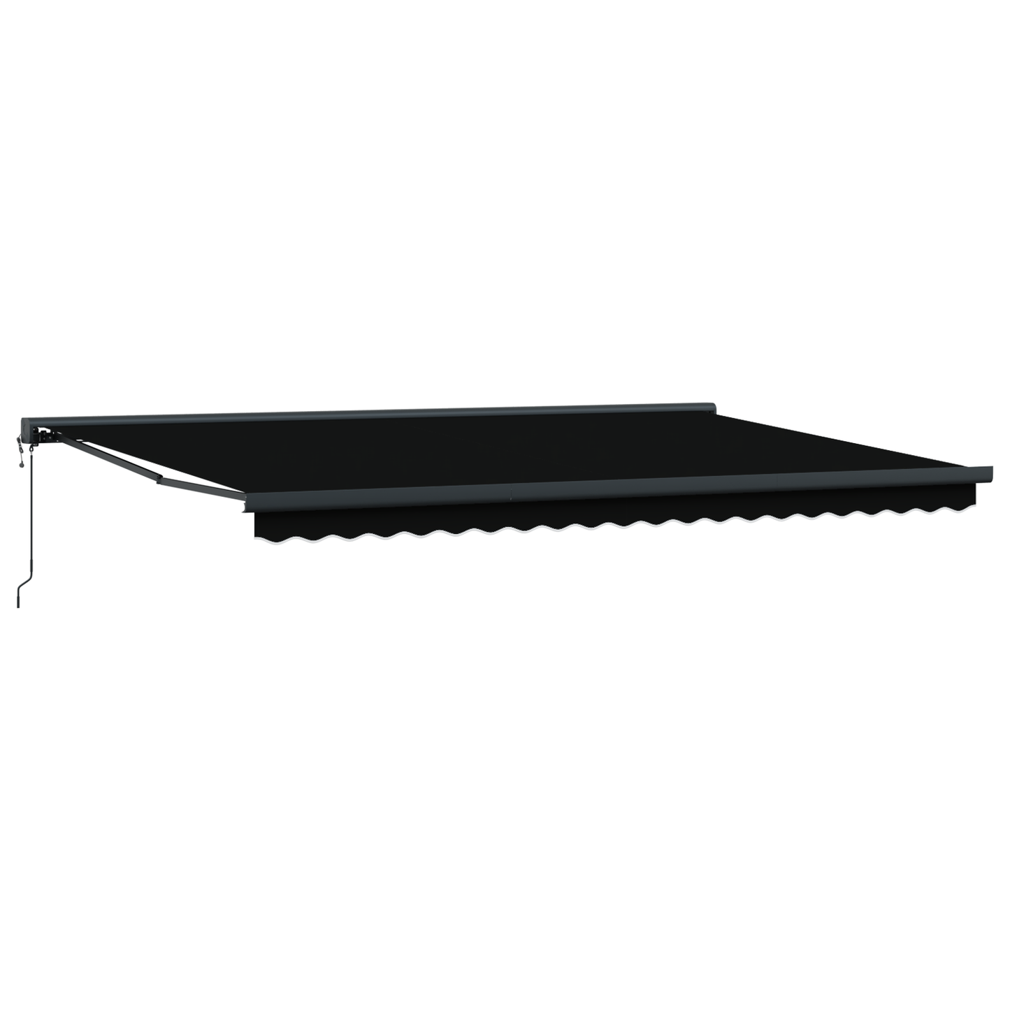 Automatisk Utrækkelig Markise Sort 500x300 Cm - billede 5