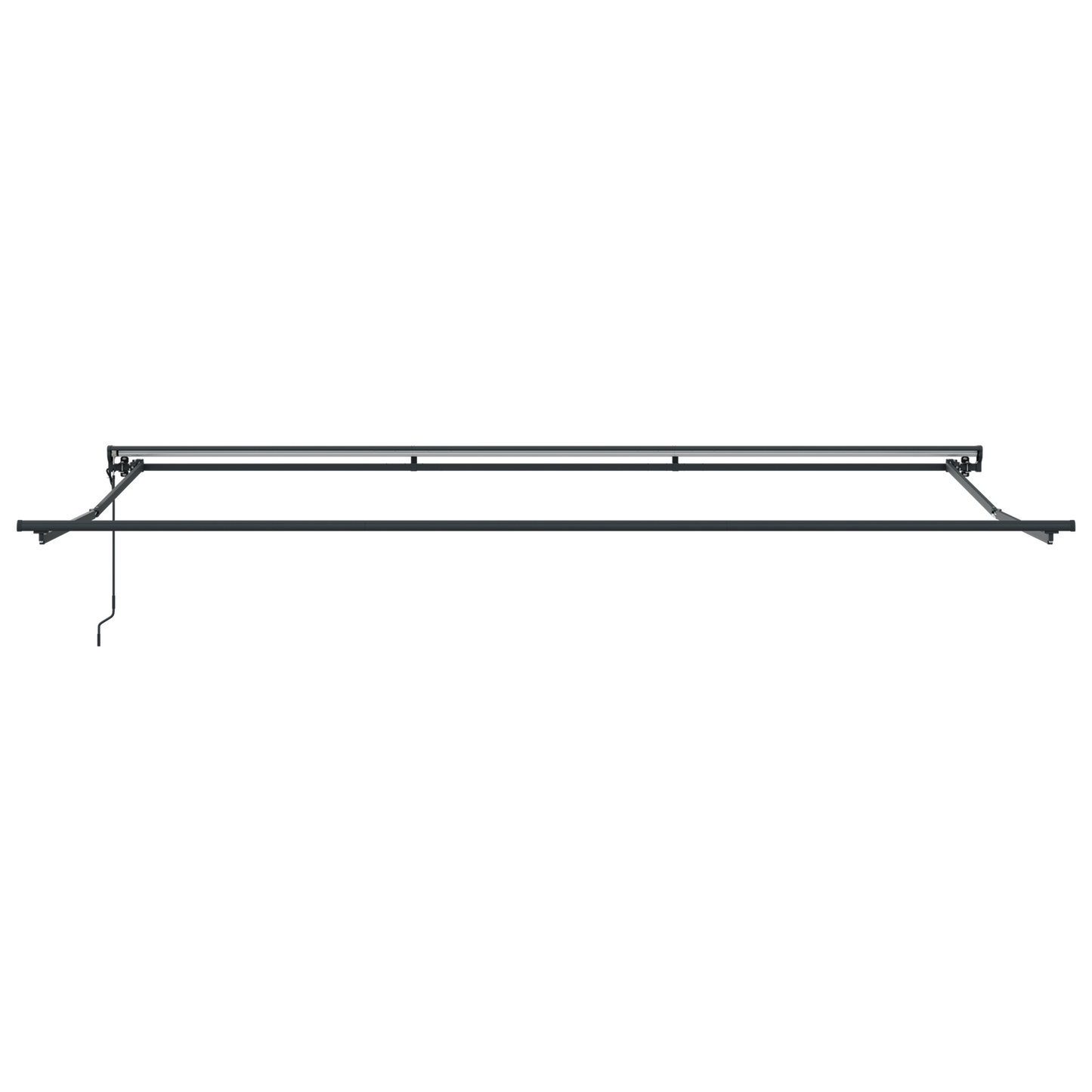Utrækkelig Markise Hvid 500x300 Cm Stof og Aluminium - billede 7