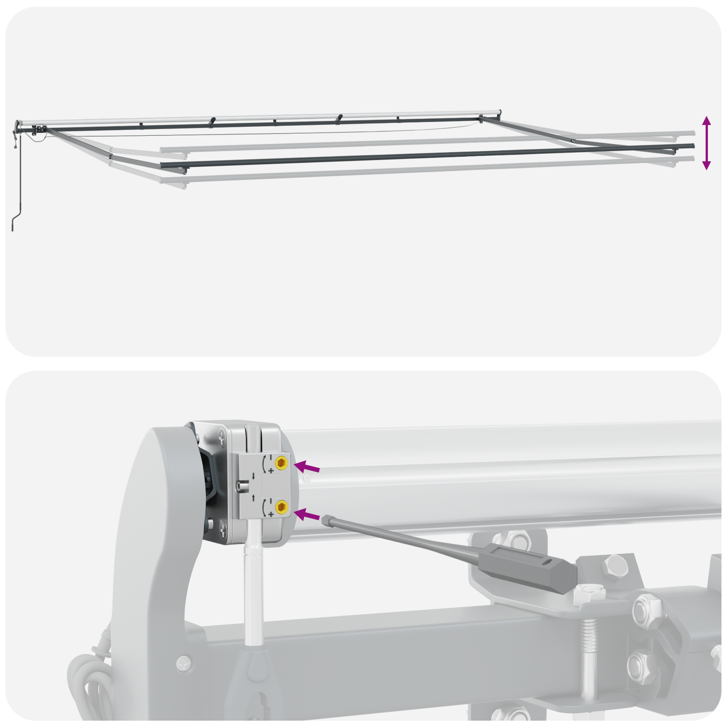 Automatisk Udrulningsmarkise med Led Gul og Orange 600x300 Cm - billede 12