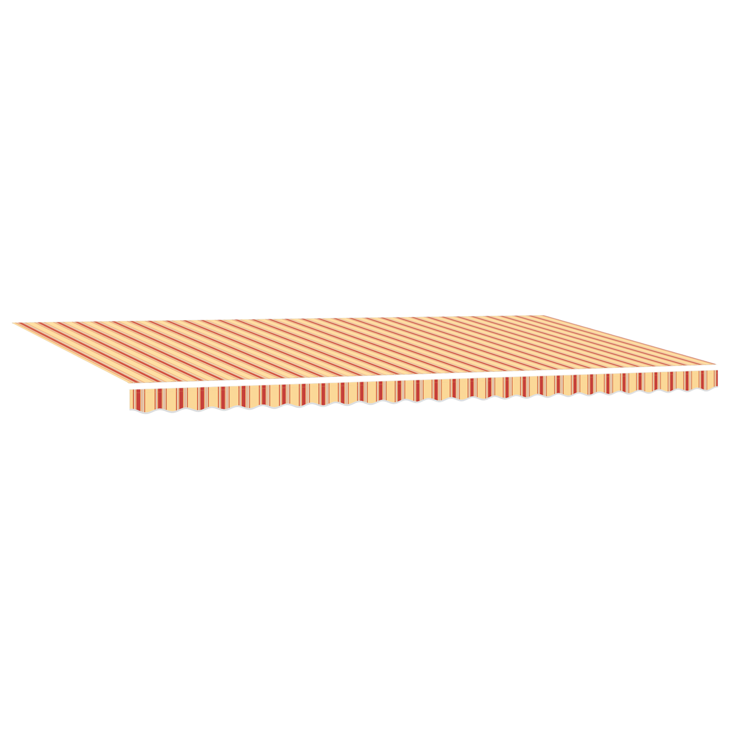 Automatisk Udrulningsmarkise med Led Gul og Orange 600x300 Cm - billede 3