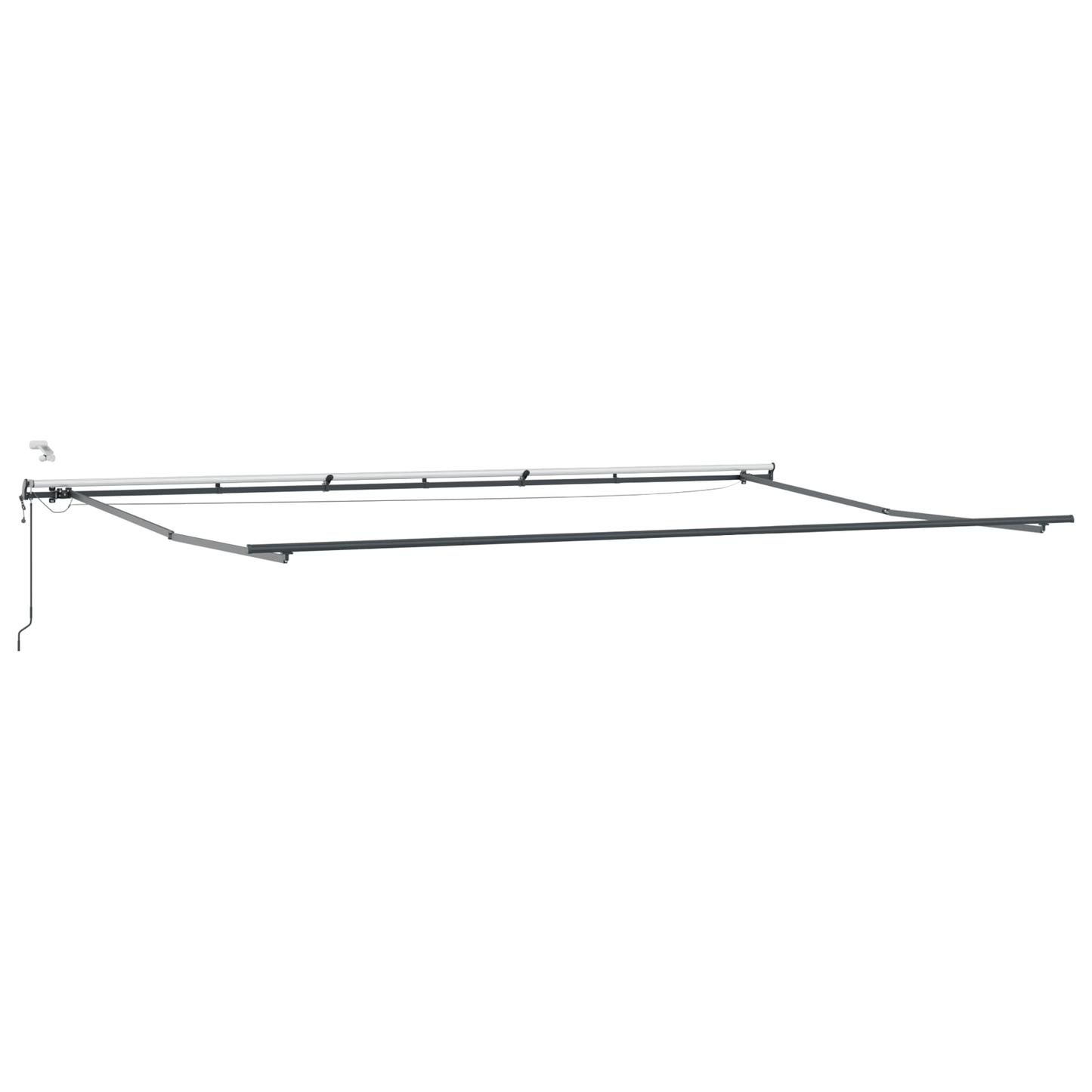 Automatisk Udrulningsmarkise med Led Gul og Orange 600x300 Cm - billede 5