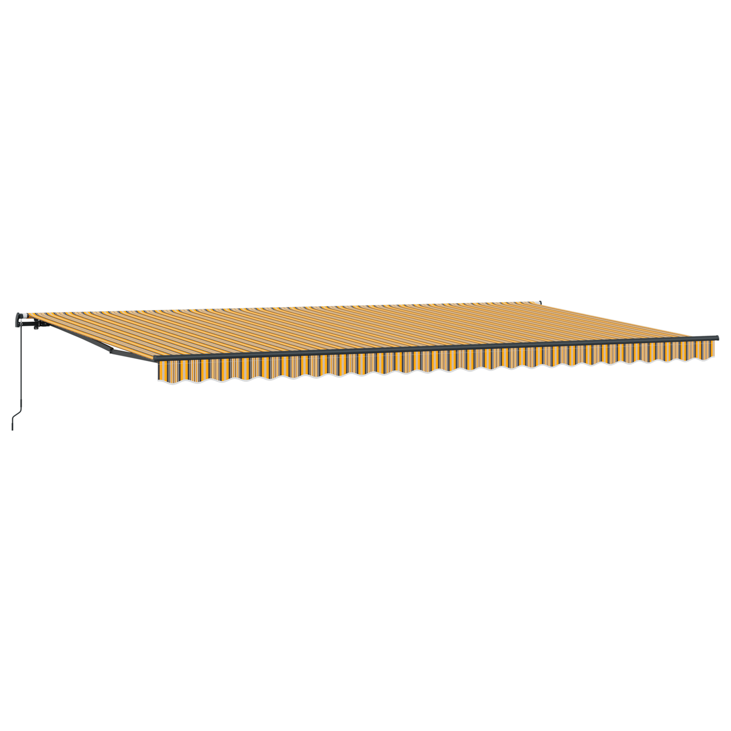Manuel Utrækkelig Markise Multifarvet Stribe, 600 X 300 Cm - billede 5