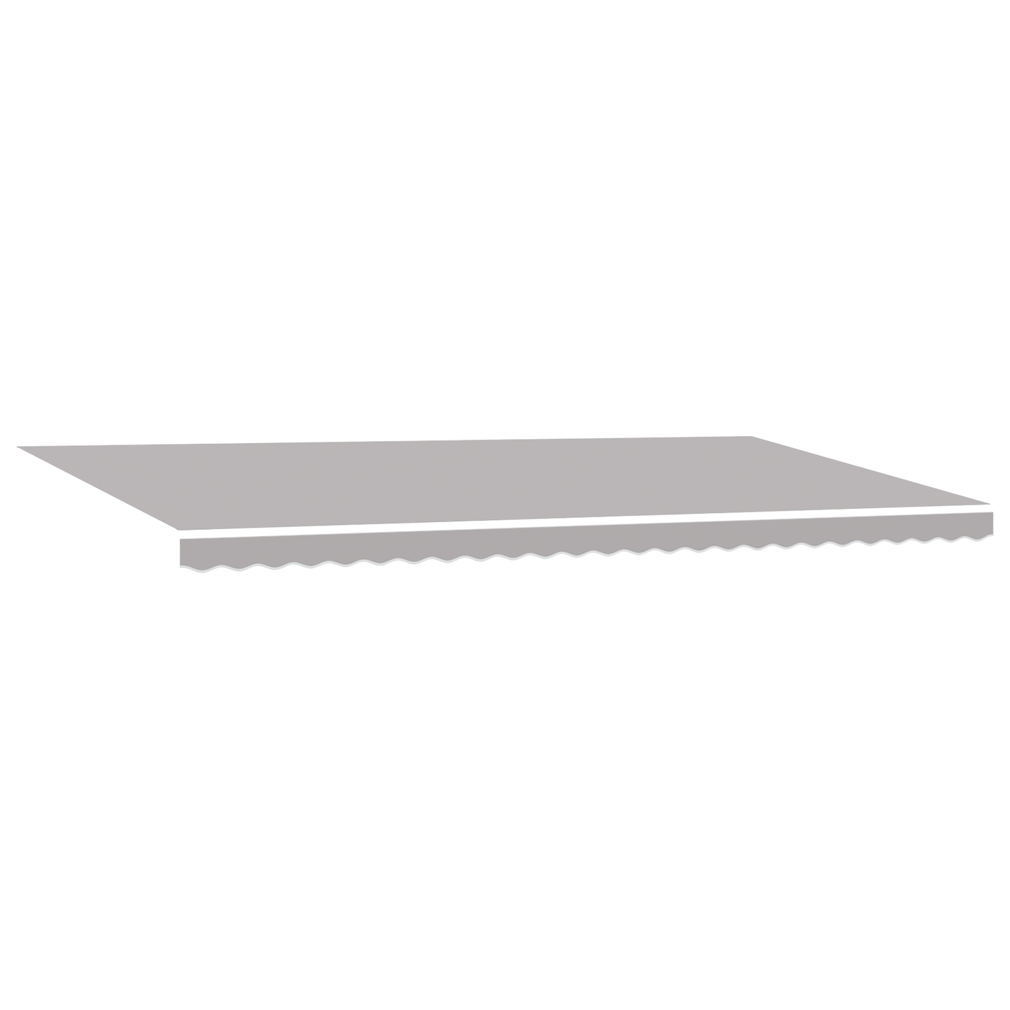 Automatisk Udrulbar Markise med Led Lysegrå 600x300 Cm&&markise Erstatningsstof til 6x3 M Ramme Lysegrå - billede 3