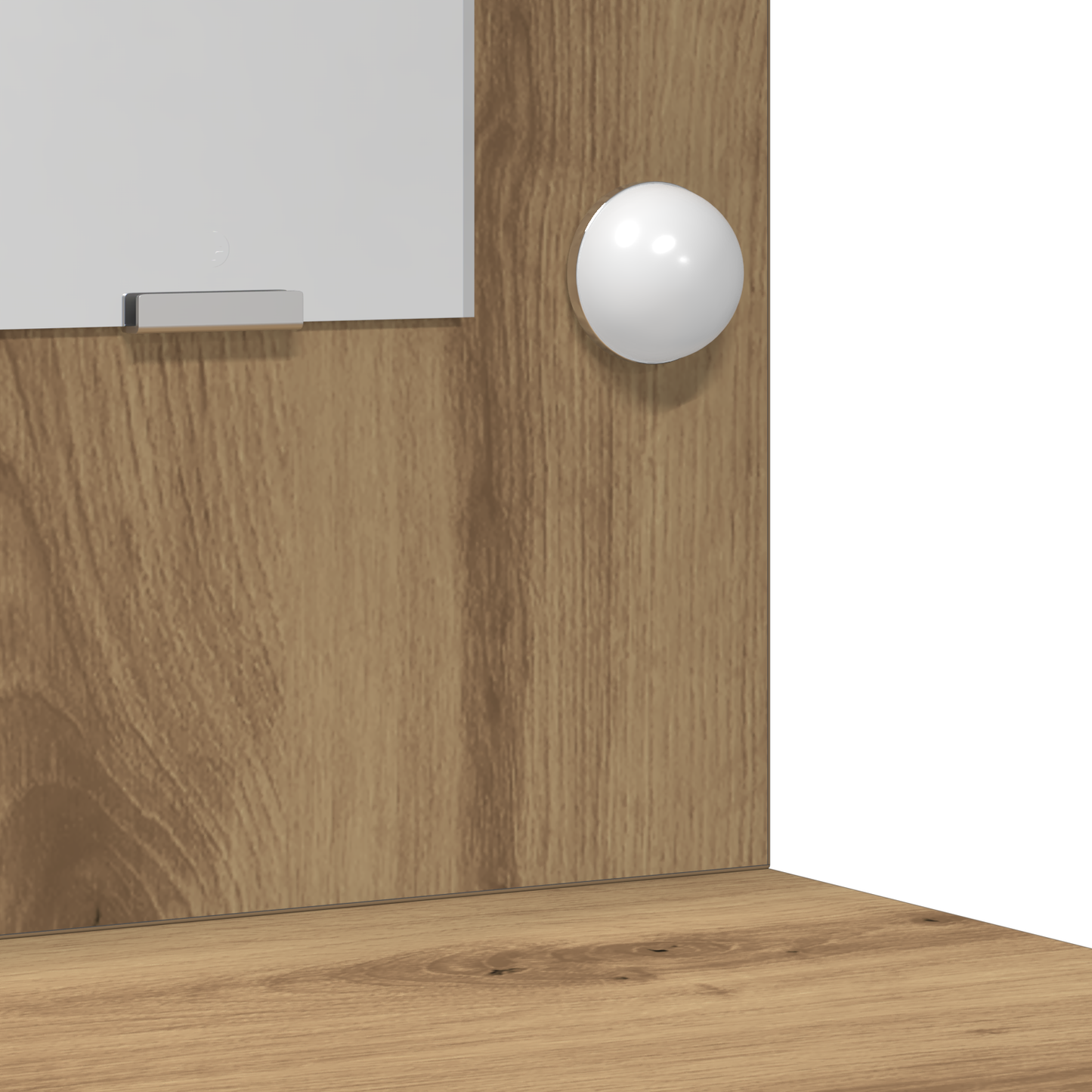 3-Delt Makeupbord Sæt Med Led Artisan Eg Ingeniørtræ