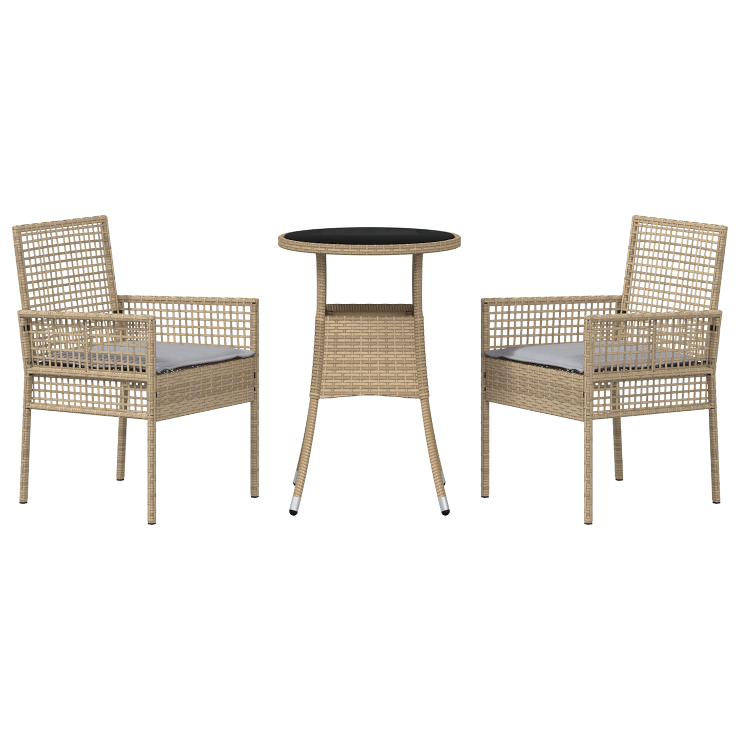 3-Delt Have Spisegruppe I Beige Poly Rattan