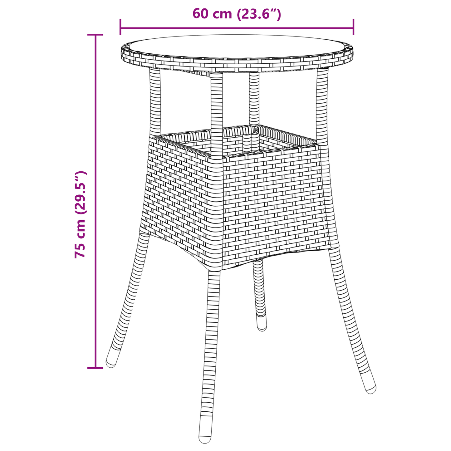 3-Delt Have Spisegruppe I Beige Poly Rattan