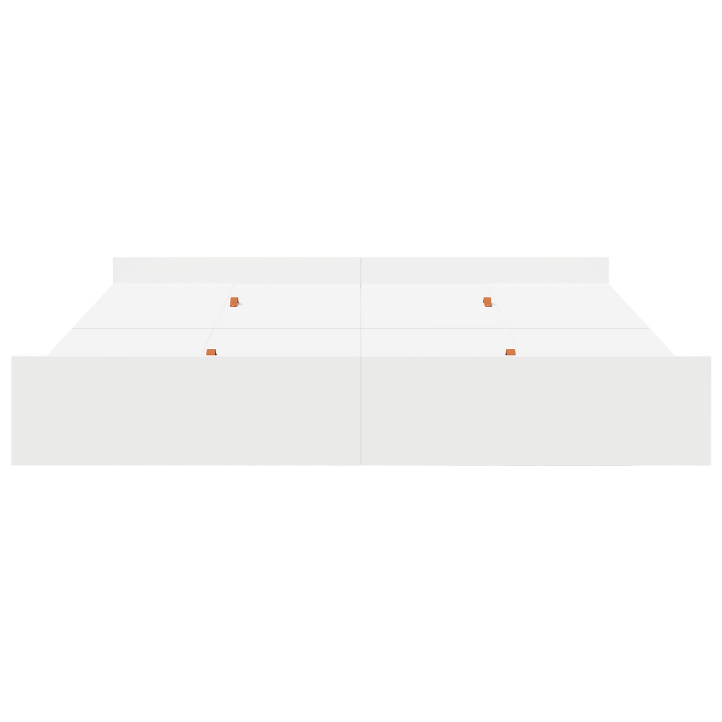 Seng med Opbevaring med Skuffe med Hovedgærde med Opbevaring Hvid 200 X 200 Cm - billede 6
