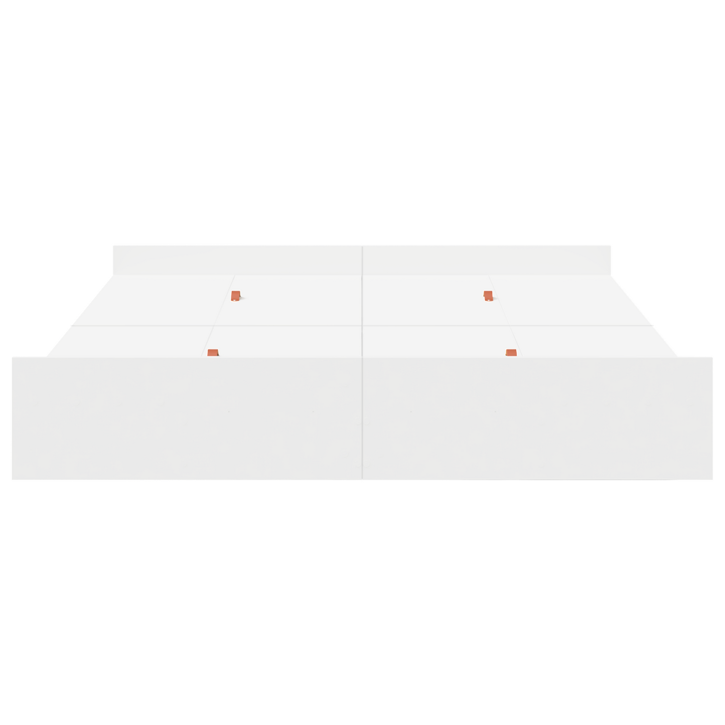 Seng med Opbevaring med Skuffe med Hovedgærde med Opbevaring Hvid 150 X 200 Cm - billede 6