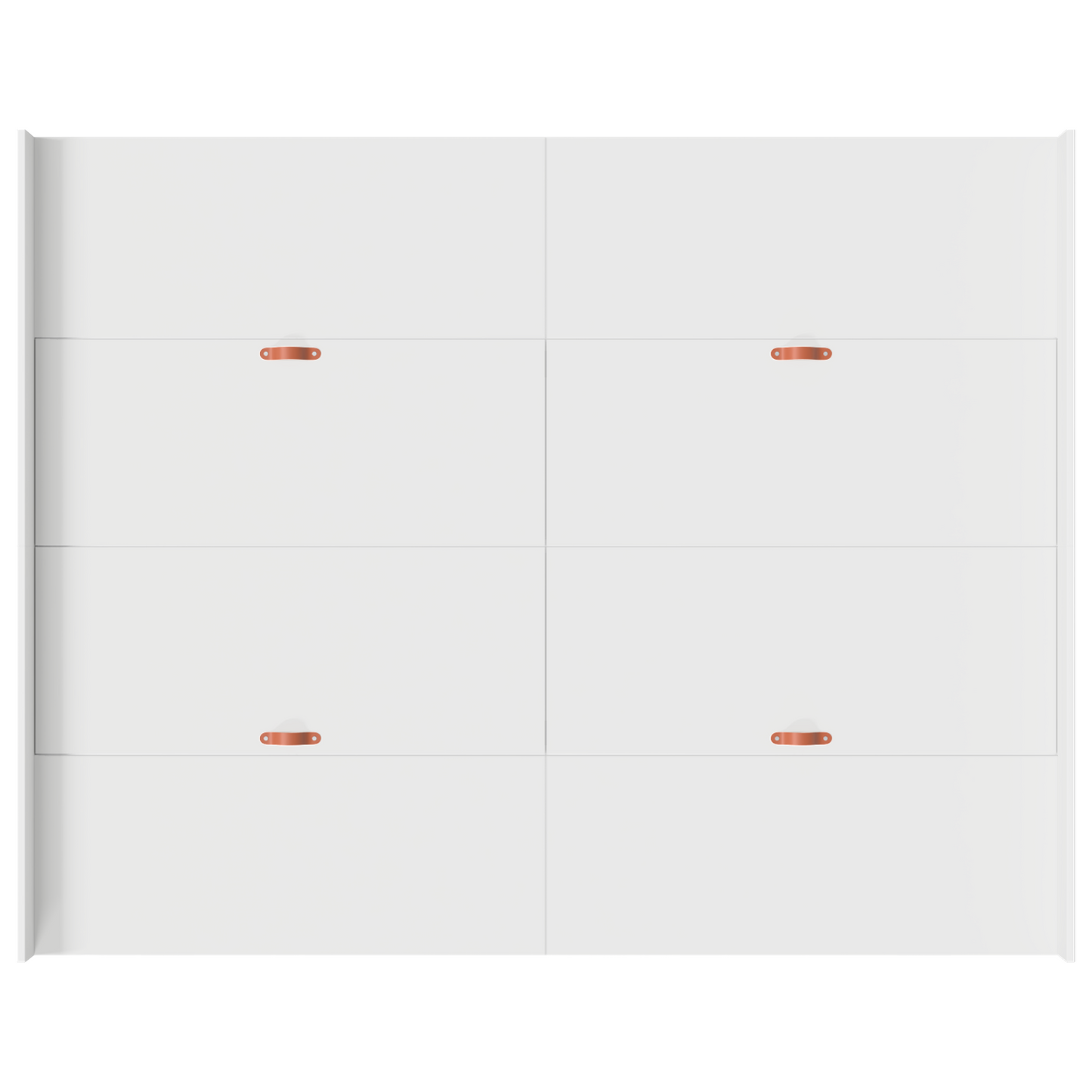 Seng med Opbevaring med Skuffe med Hovedgærde med Opbevaring Hvid 140 X 200 Cm - billede 8