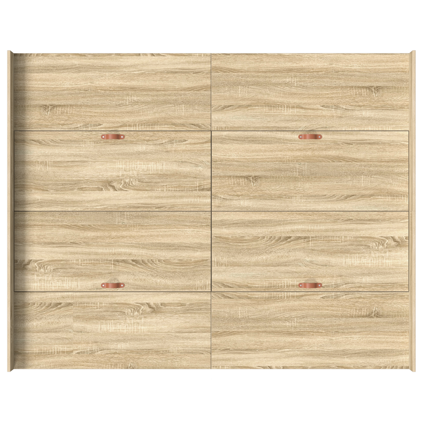 Seng med Opbevaring med Skuffe Sonoma-eg 140 X 190 Cm Melamin - billede 8