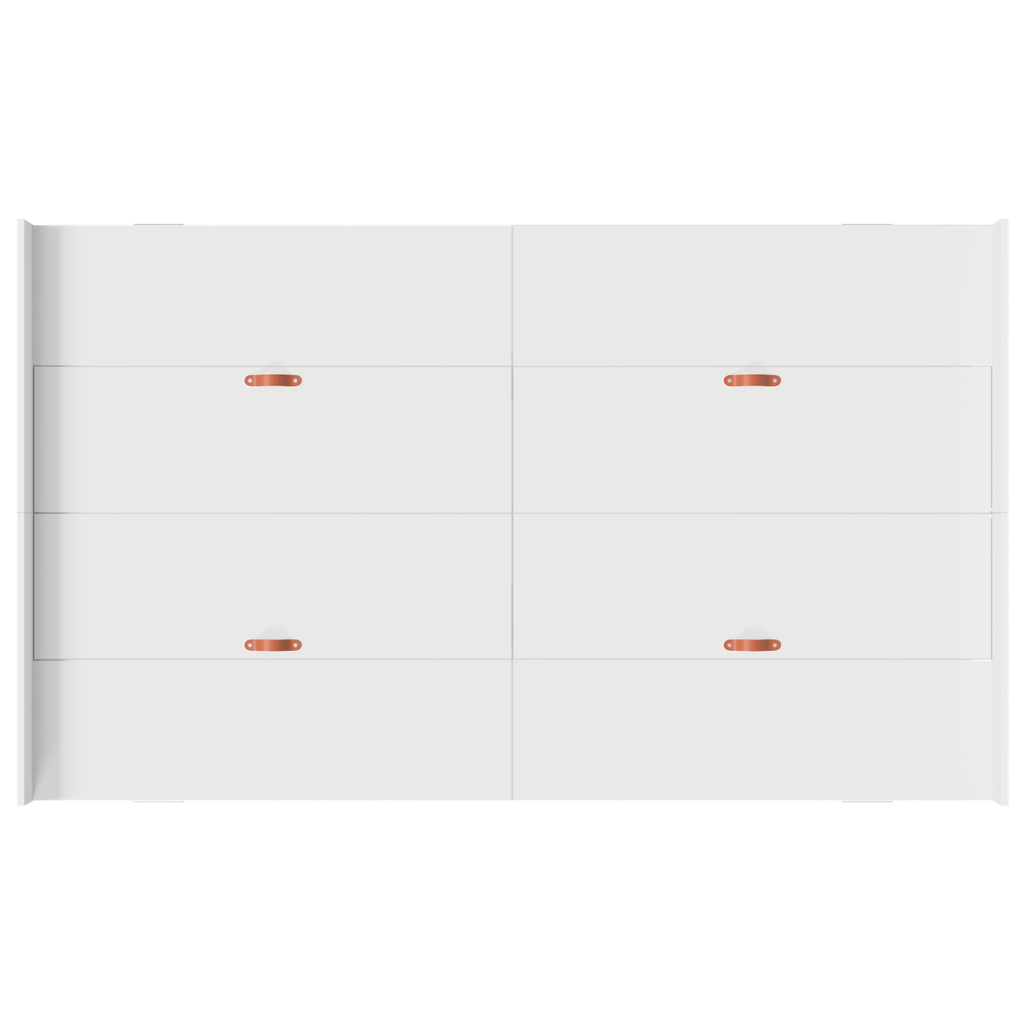 Seng med Opbevaring Hvid 120 X 190 Cm Melaminbelagt Træ - billede 8