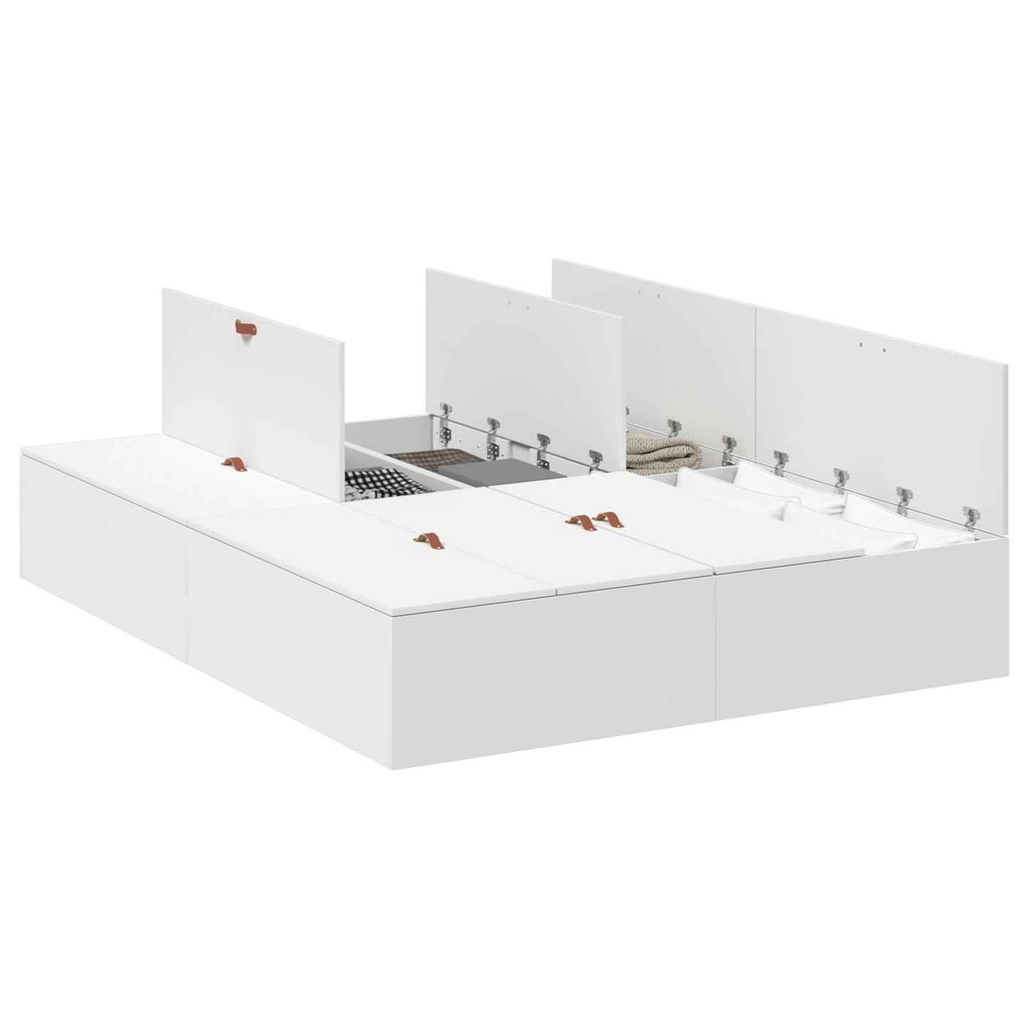 Opbevaringsseng Hvid 160X200 Cm