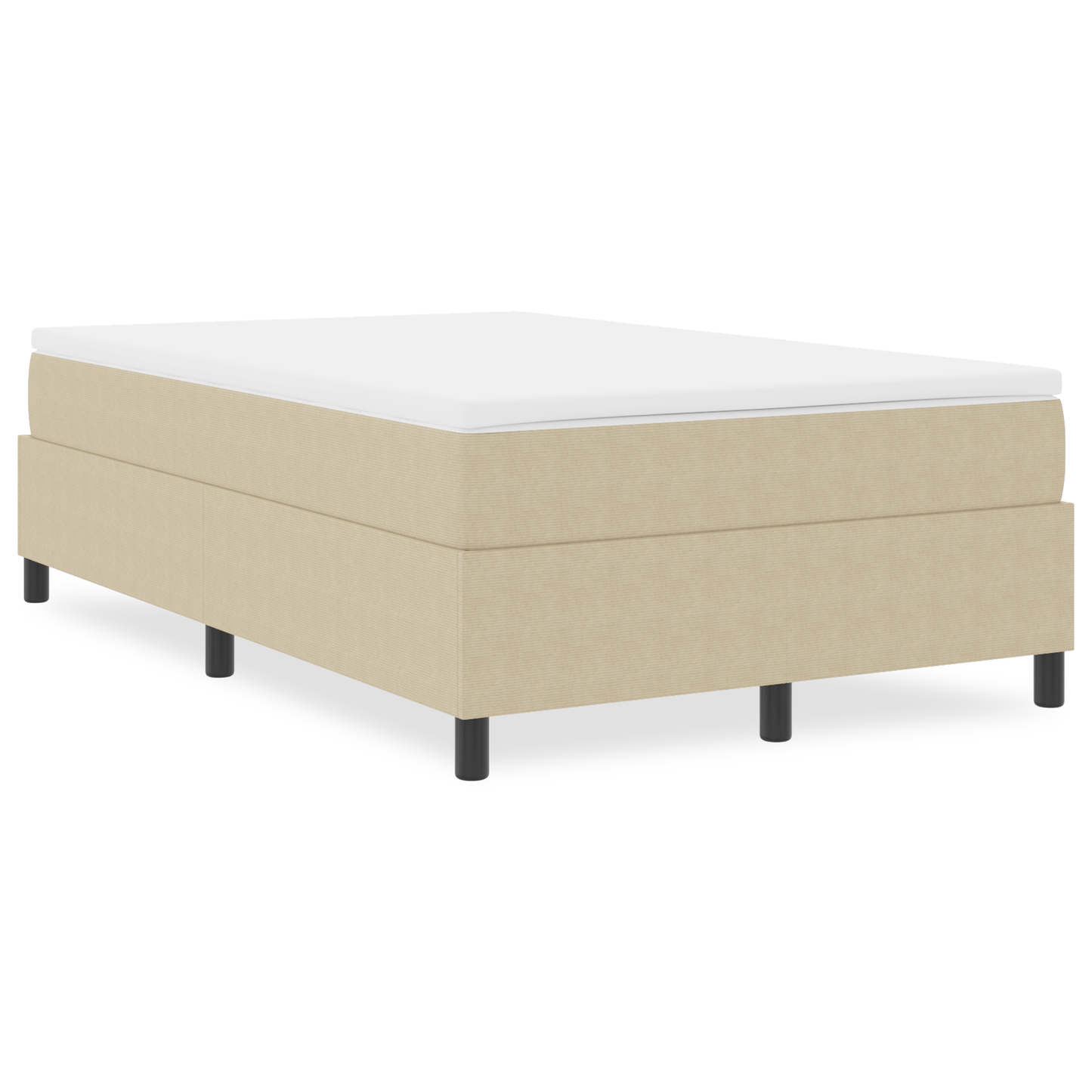Box Spring Seng Grågrøn 120 X 200 Cm Corduroy Stof