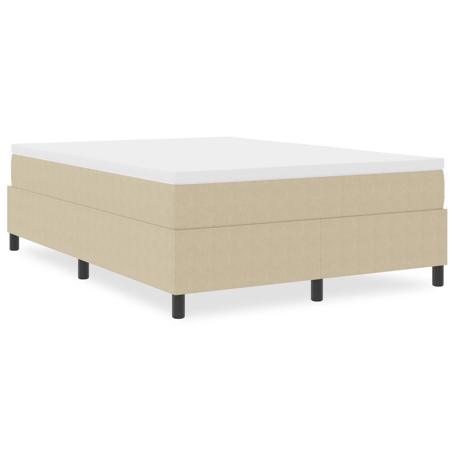 Box Spring Seng Grågrøn 160 X 200 Cm Corduroy Stof