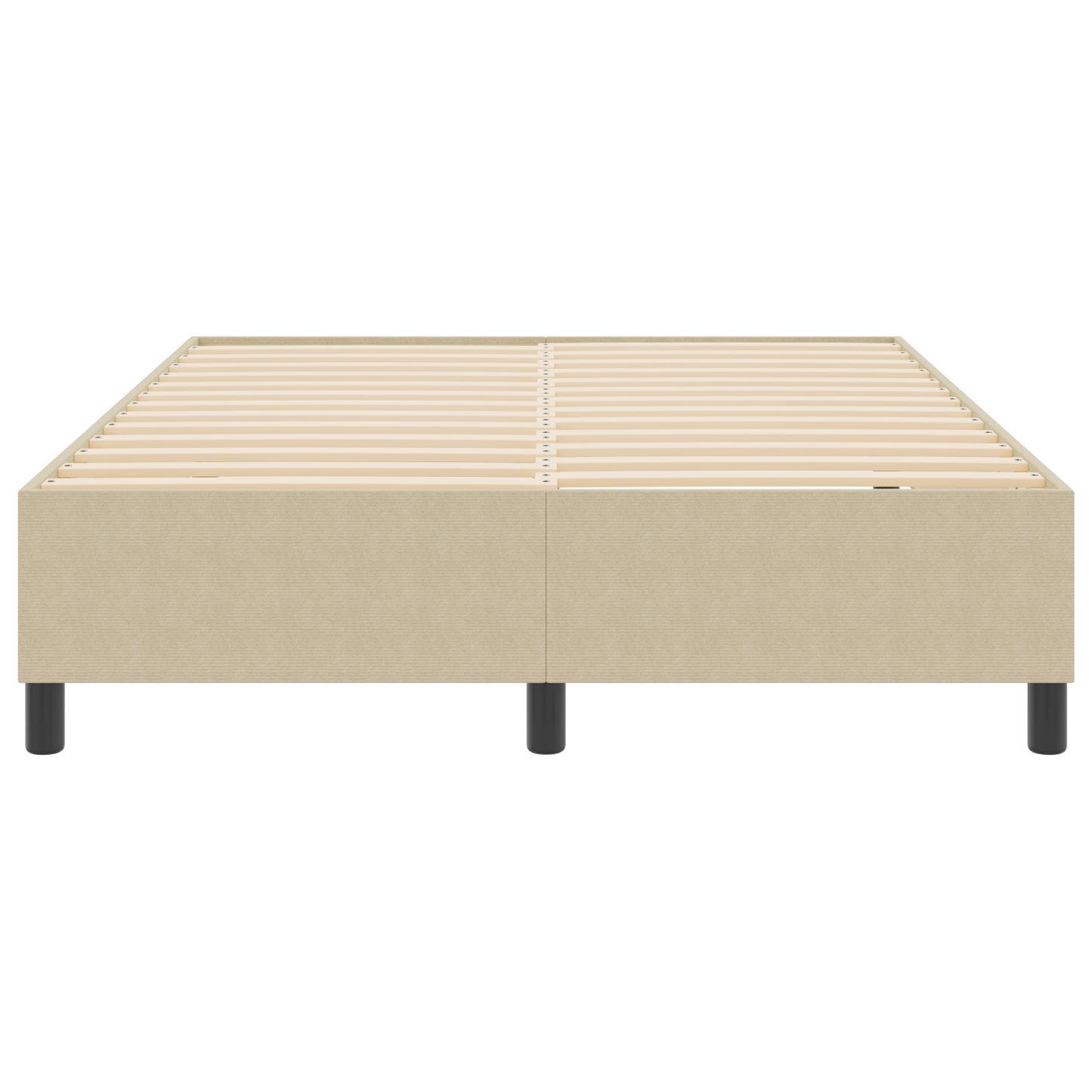 Box Spring Seng Grågrøn 160 X 200 Cm Corduroy Stof