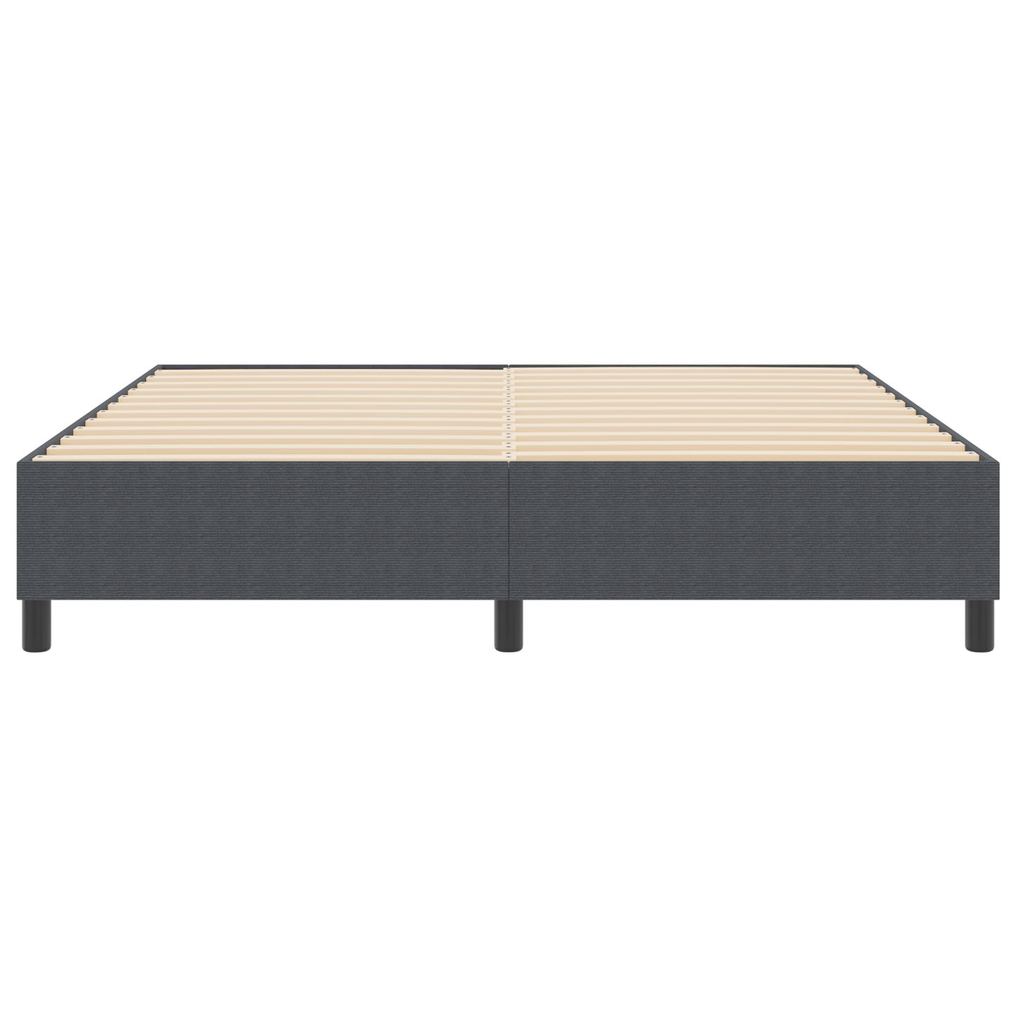Box Spring Seng Mørkegrå 180 X 200 Cm Corduroy Stof
