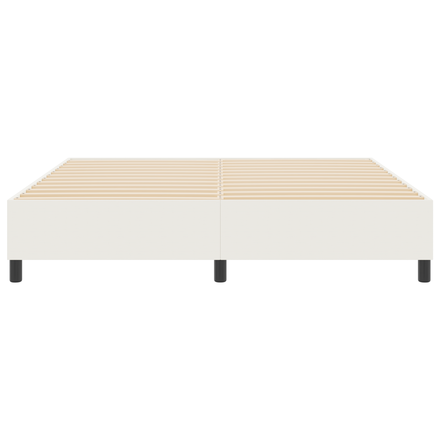 Box Spring Seng Creme 180 X 200 Cm Corduroy Stof