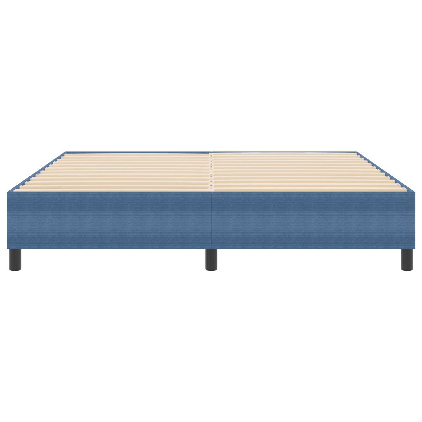 Box Spring Seng Blå 180 X 200 Cm Corduroy Stof