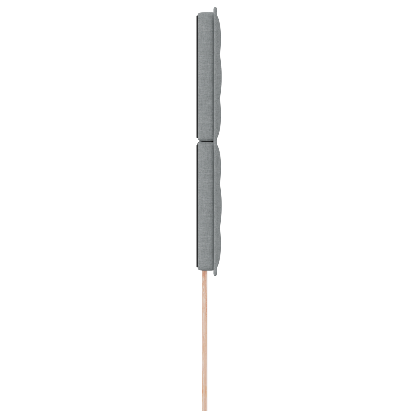 Sengegavl Linjedesign Lysegrå 100 Cm Stof