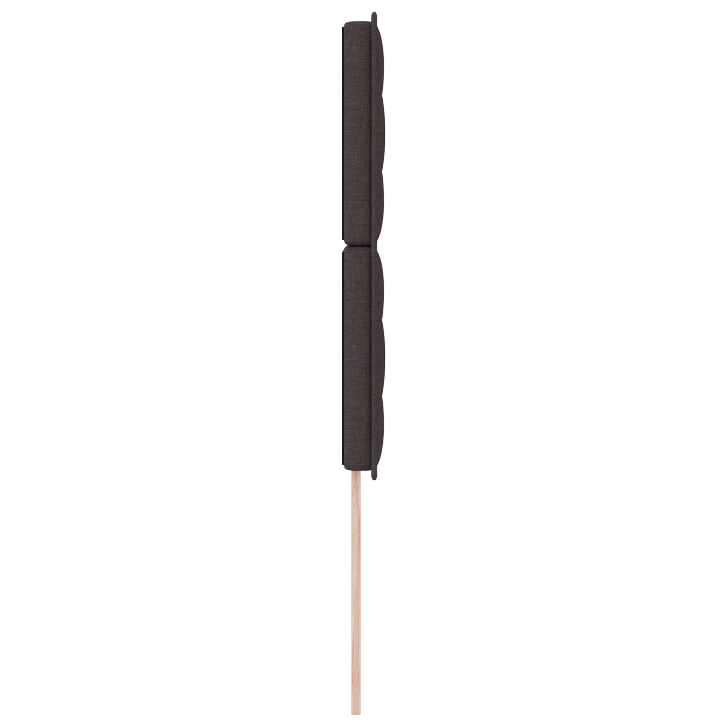Sengegavl Linjes Design Mørkebrun 100 Cm Stof