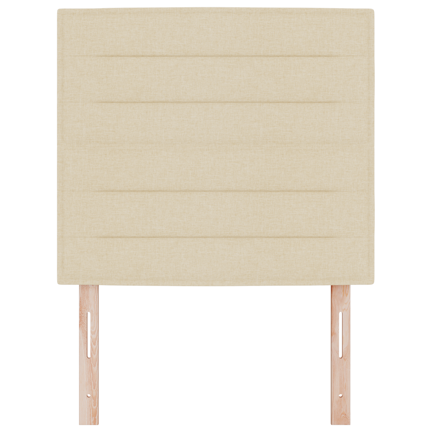 Sengegavl Linjer Design Creme 100 Cm Stof
