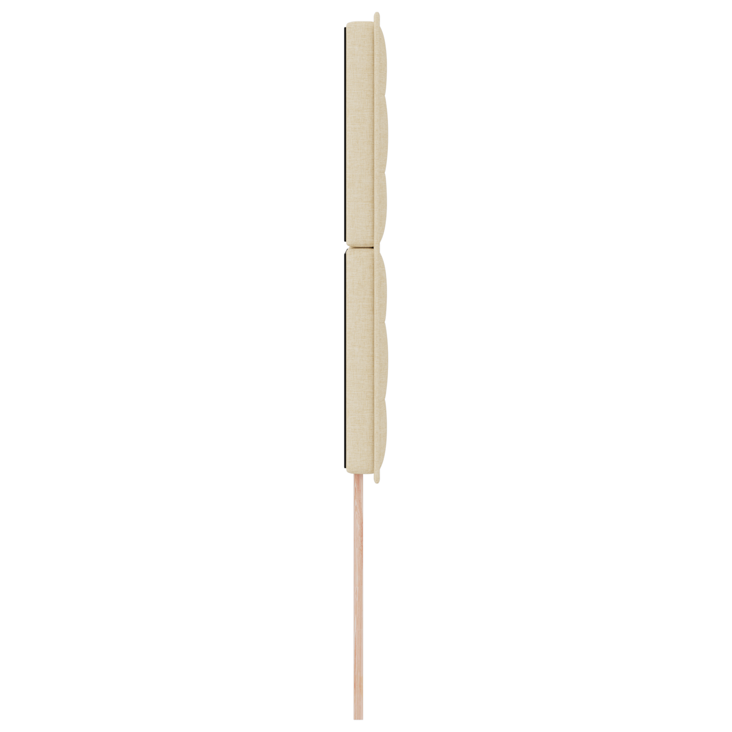 Sengegavl Linjer Design Creme 100 Cm Stof
