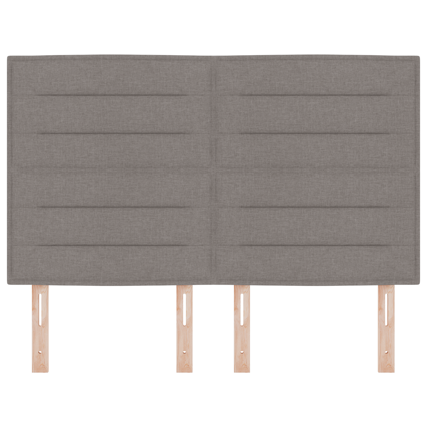 Sengegavl Linjer Design Taupe 160 Cm Stof
