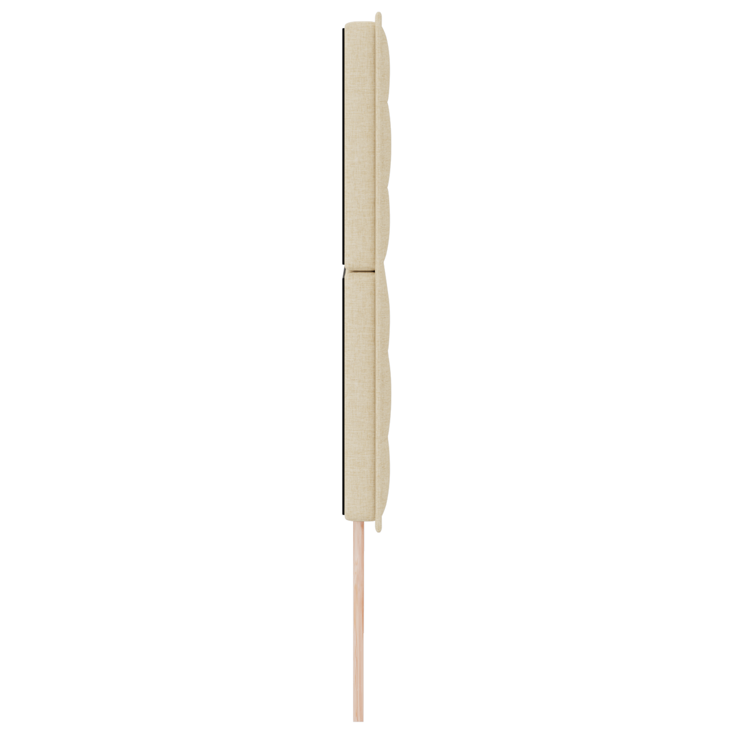 Sengegavl Linje Design Creme 180 Cm Stof