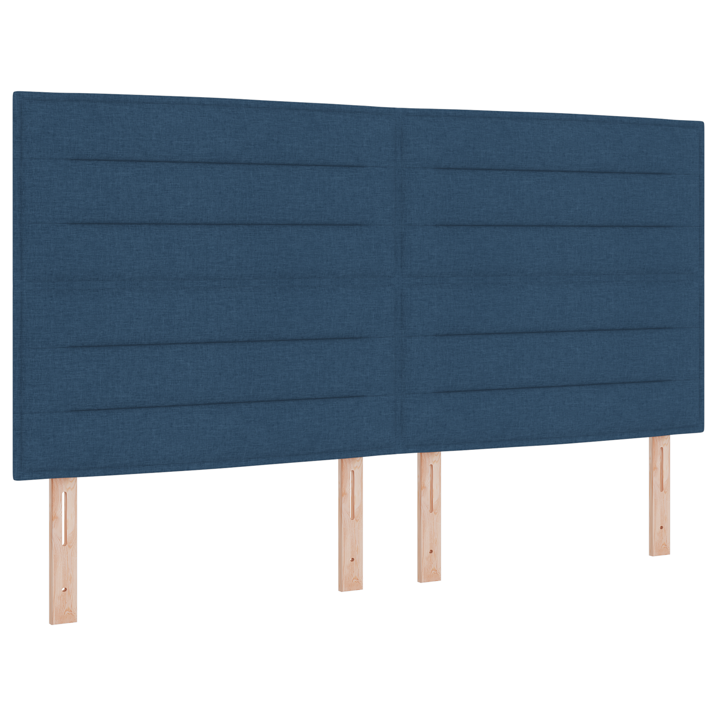 Sengegavl Linjer Design Blå 180 Cm Stof