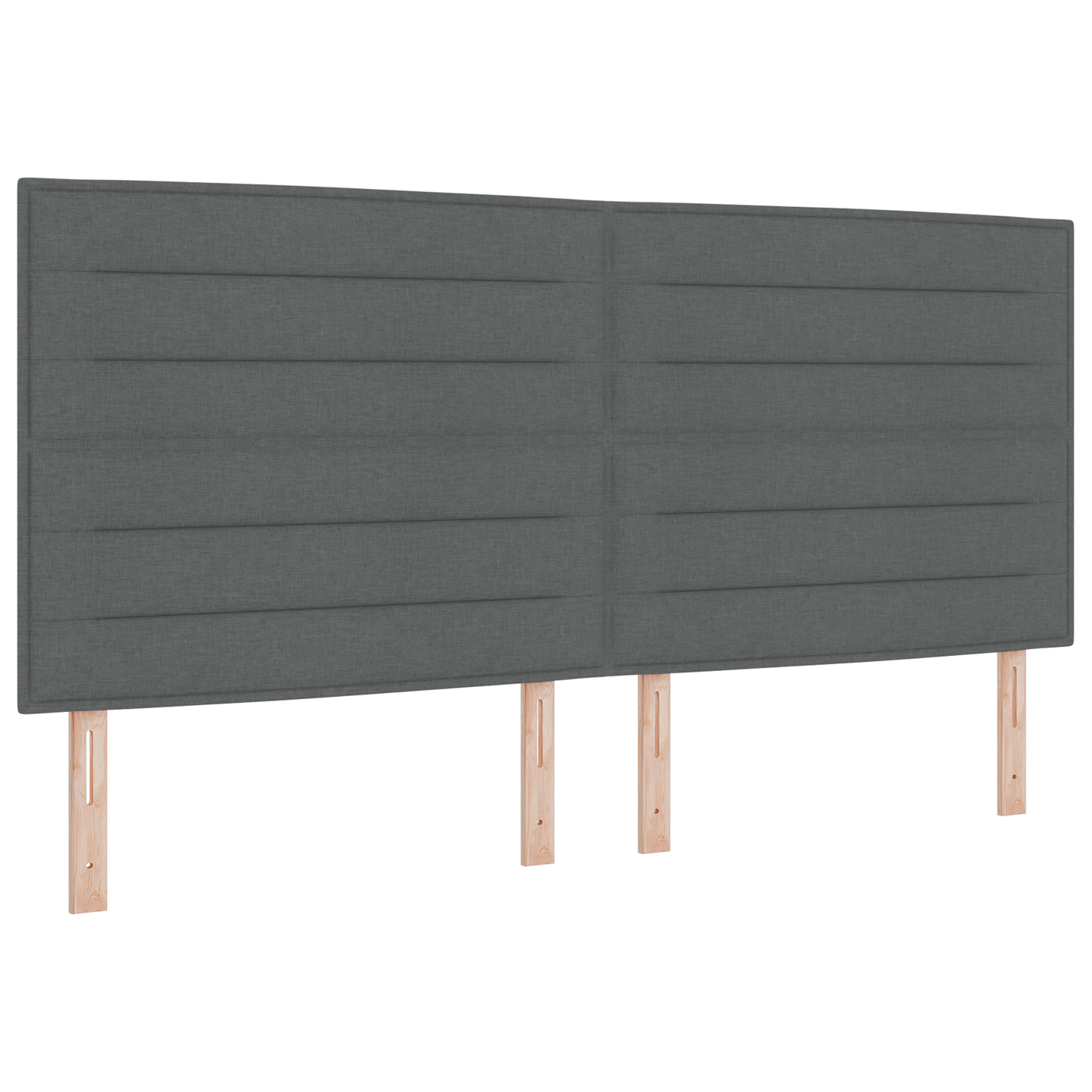 Sengegavl Linje Design Mørkegrå 200 Cm Stof