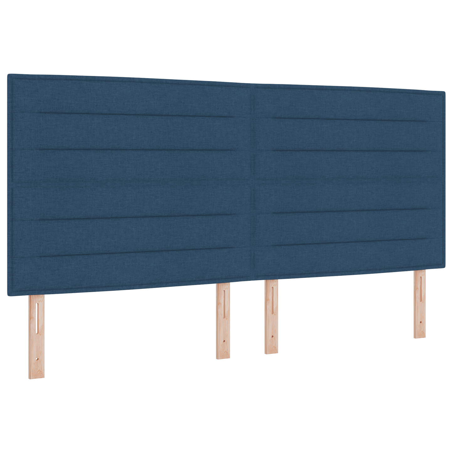 Sengegavl Linjer Design Blå 200 Cm Stof