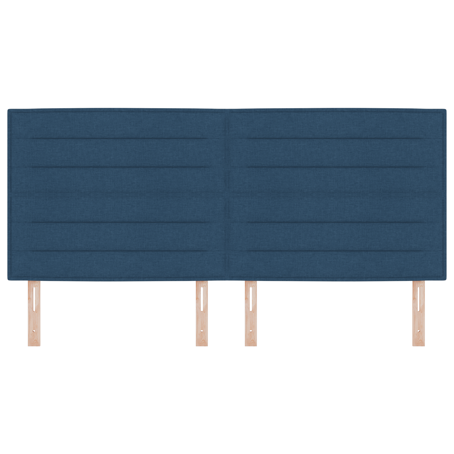 Sengegavl Linjer Design Blå 200 Cm Stof