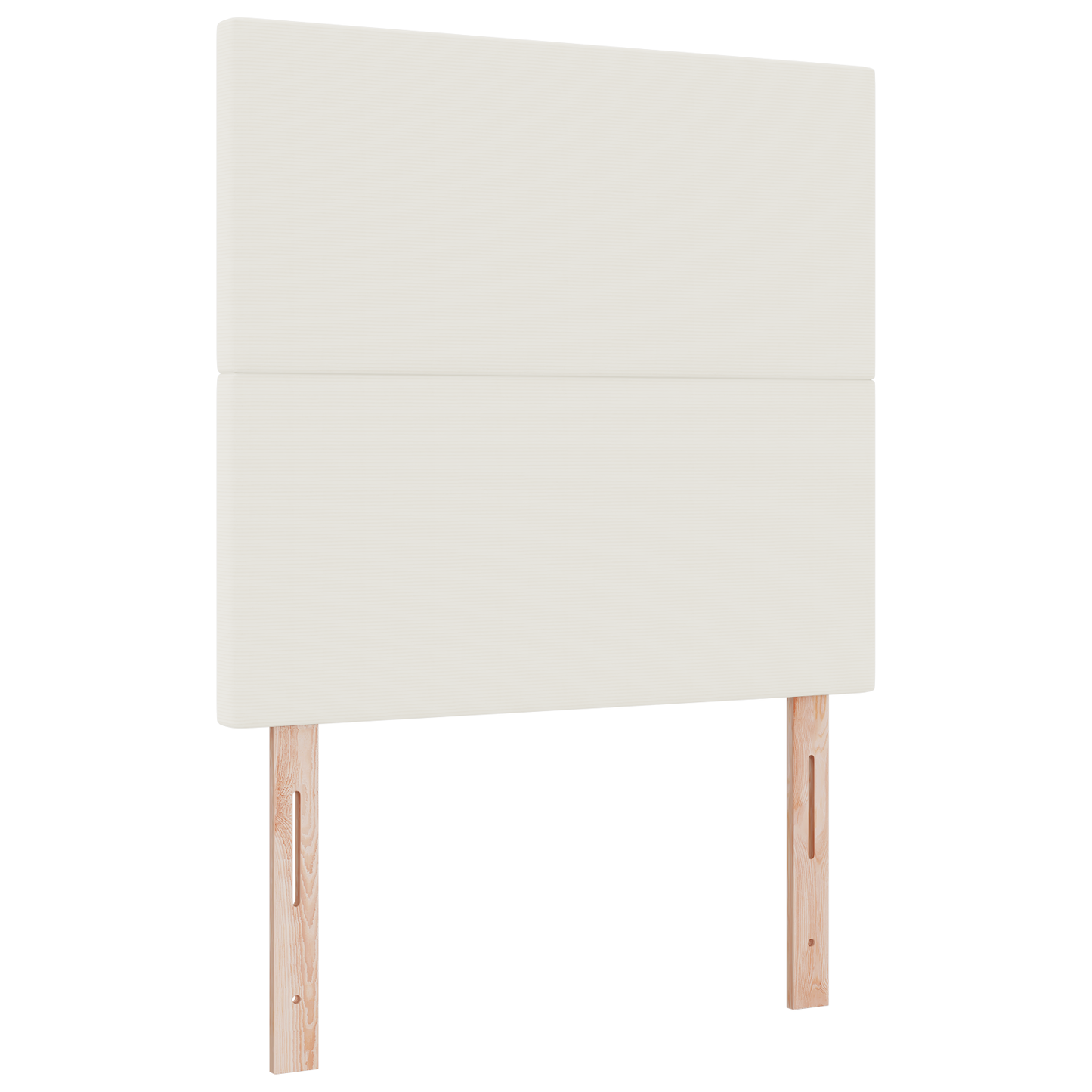 Hovedgærde Enkel Design Creme 80 Cm Corduroy Stof