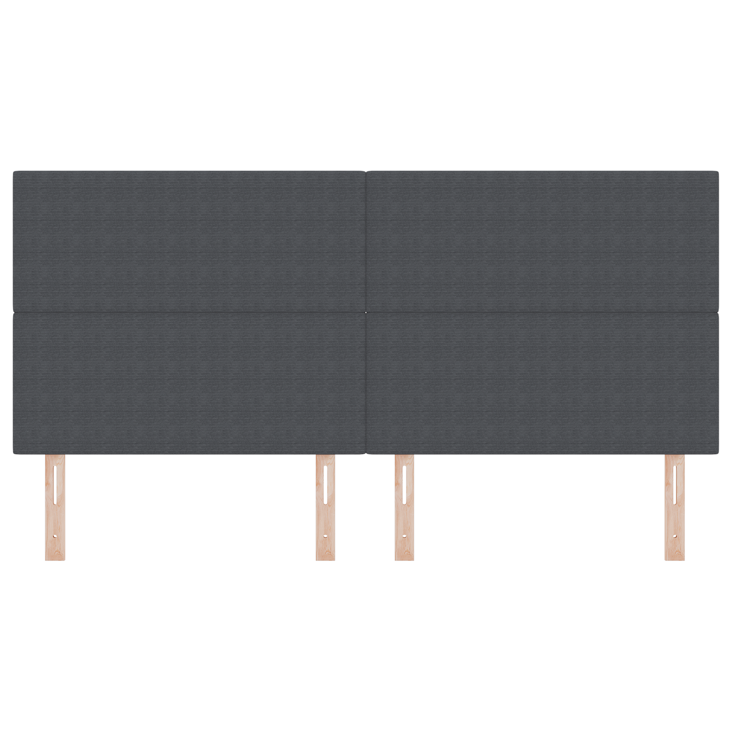 Sengegavl Enkel Design Mørkegrå 200 Cm Cordurojstof