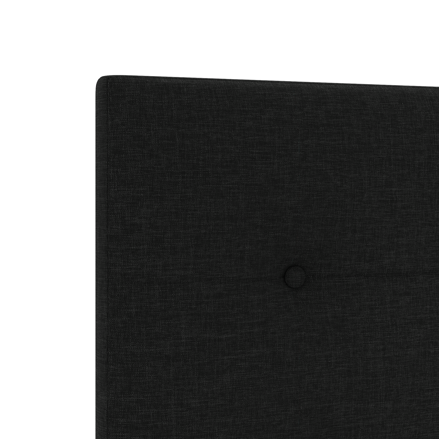 Hovedgavl Med Knapper Sort 90 Cm Stof