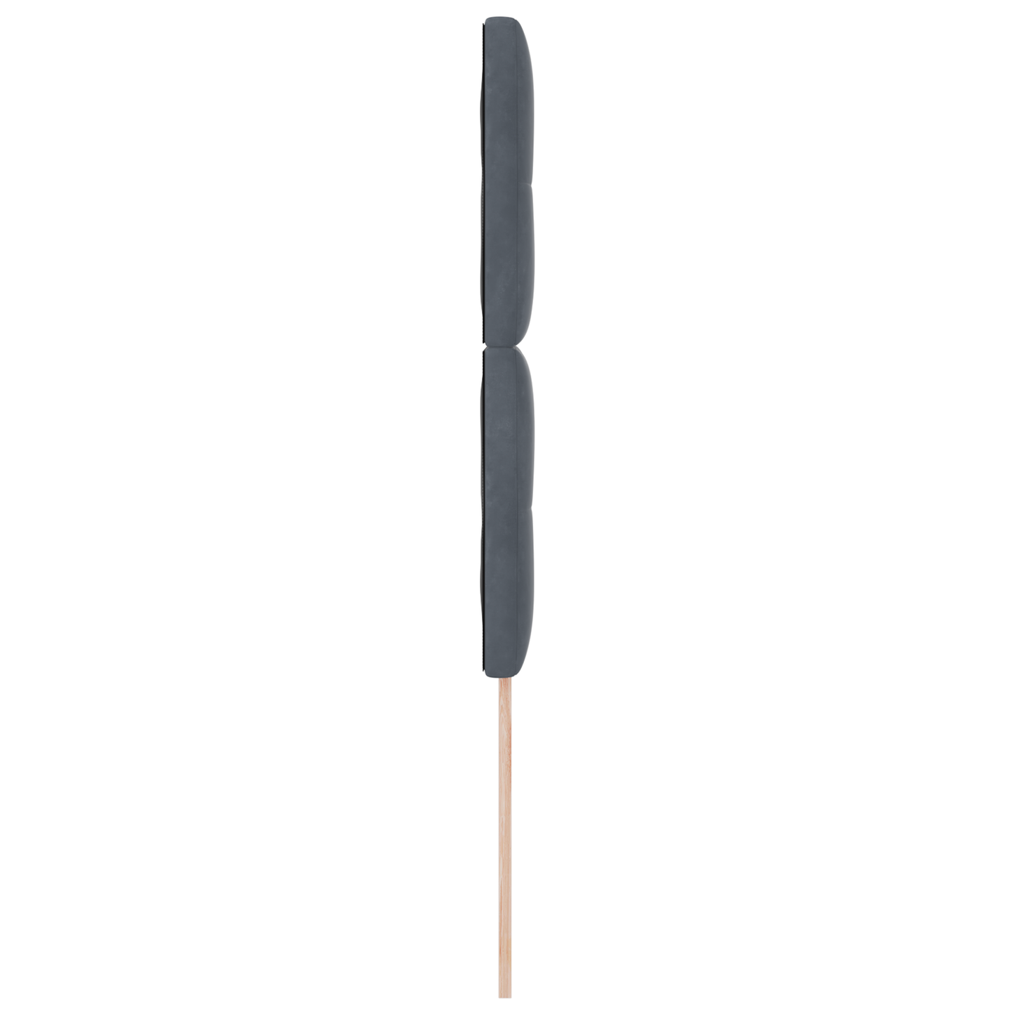 Sengegavl Med Knapper, Mørkegrå, 90 Cm, Fløjl