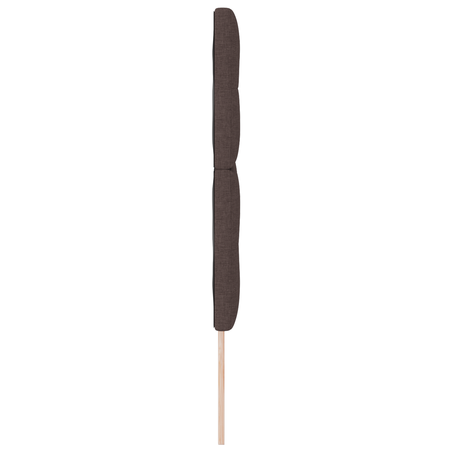 Sengegavl Med Knapper Mørkebrun 140 Cm Stof