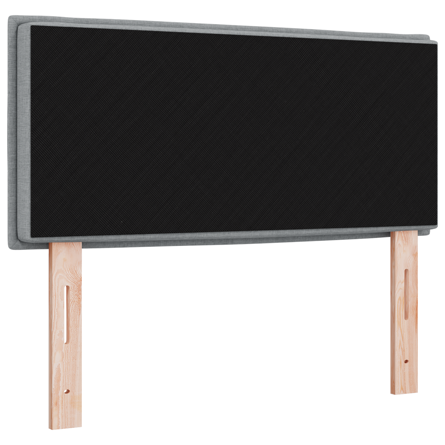 Led Hovedgavl Linjer Design Lys Grå 90 Cm Stof - billede 7
