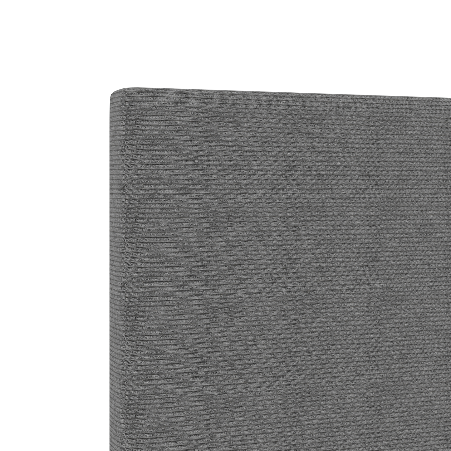 Led Hovedgavl Enkel Design Lys Grå 90 Cm Corduroy Stof - billede 8