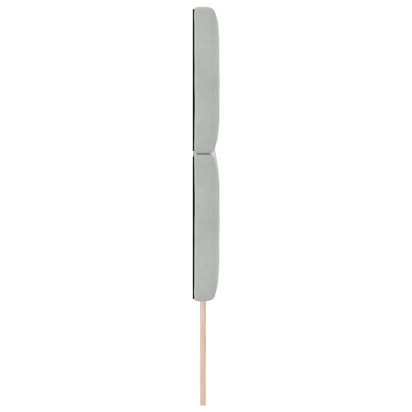 Led Hovedgavl, Lys Grå, 72 Cm, Velour - billede 6