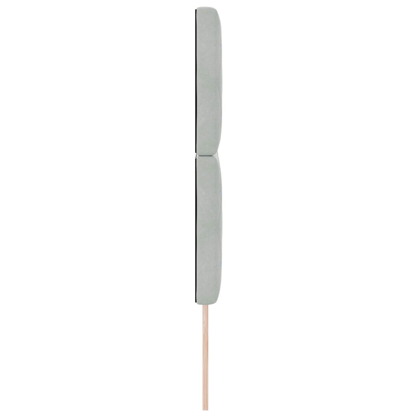 Led Hovedgavl, Lys Grå, 72 Cm, Velour - billede 6