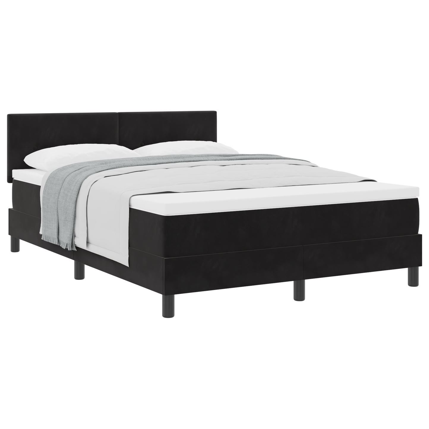 Boxmadras Seng Med Madras Med Madras Sort 140 X 200 Cm Stof